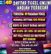 Situs Togel Terpercaya Bet 100 Perak